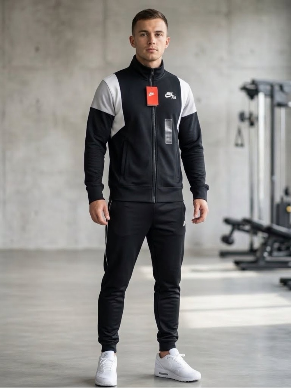 Nike Black & White Men's Performance Track Jacket